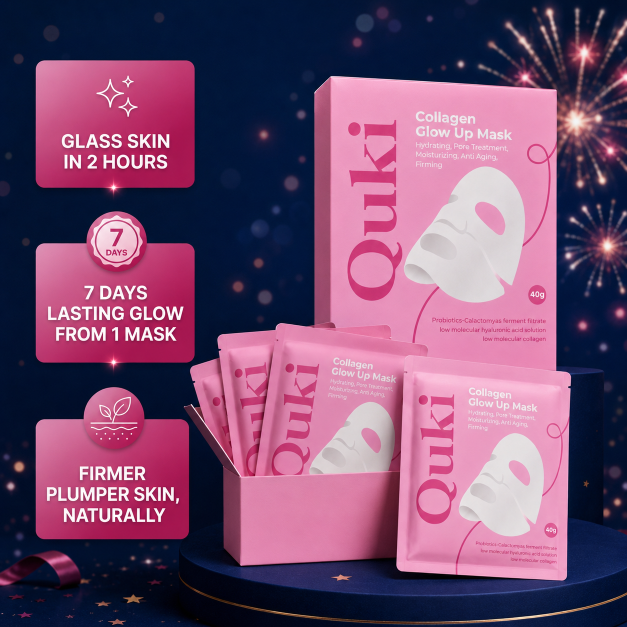 Quki Glow Up Collagen Mask 2.0